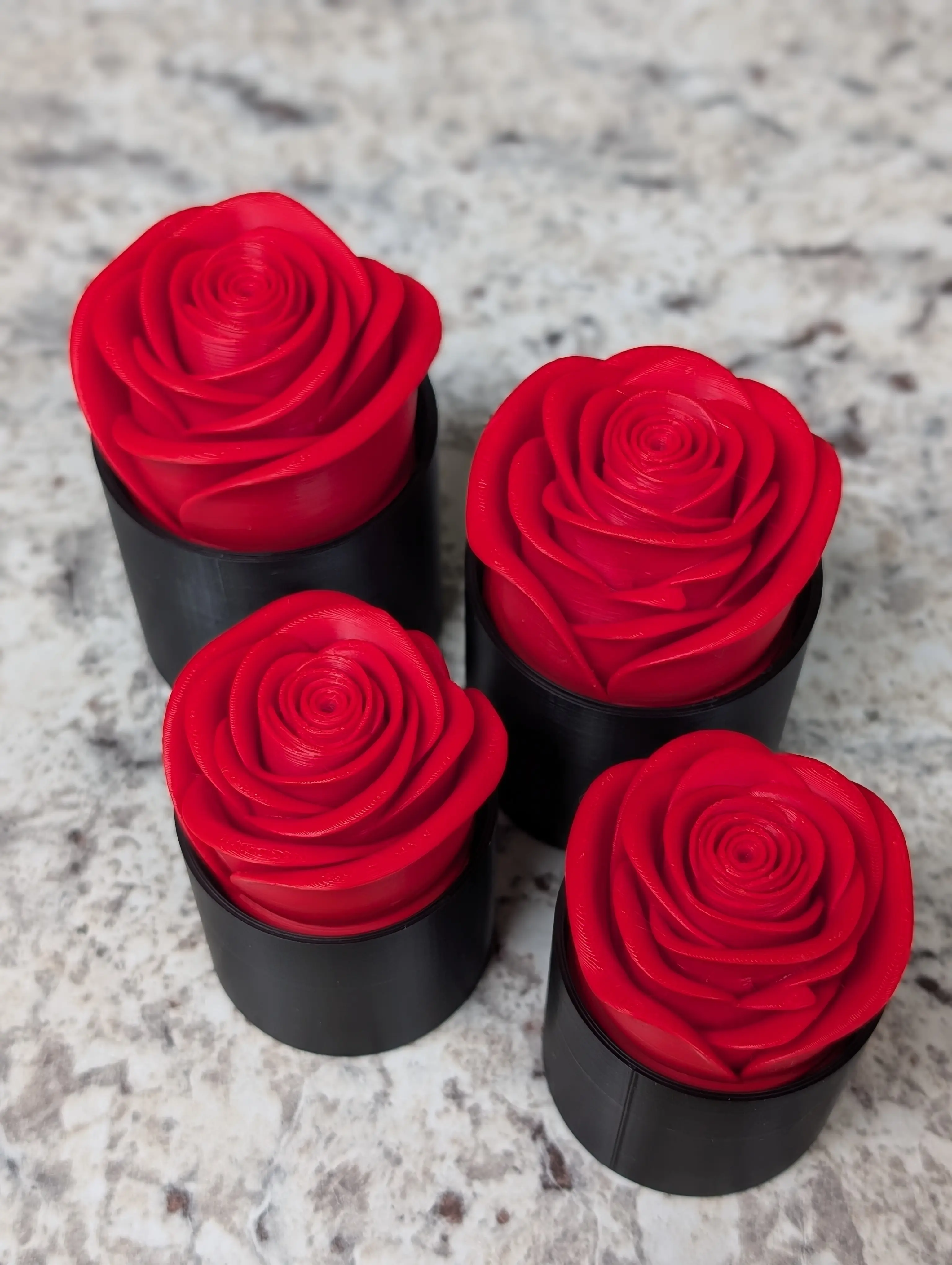 Rose Jar | Screw-Top Storage Container for Small Glass Bottles