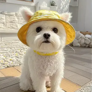 Hats suitable for dog and cat spring outings, pet hats, cute ear-exposing anti-falling, adjustable puppy hat, cat hat clothes Gold Plated Custom Collar shoes Heated Windproof Winter Coat