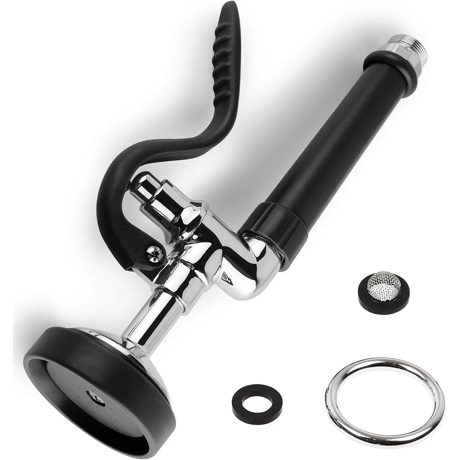 Pre Rinse Sprayer Sink Sprayer Replacement Spray Valve for Commercial Sink Faucet Polished High Pressured Black