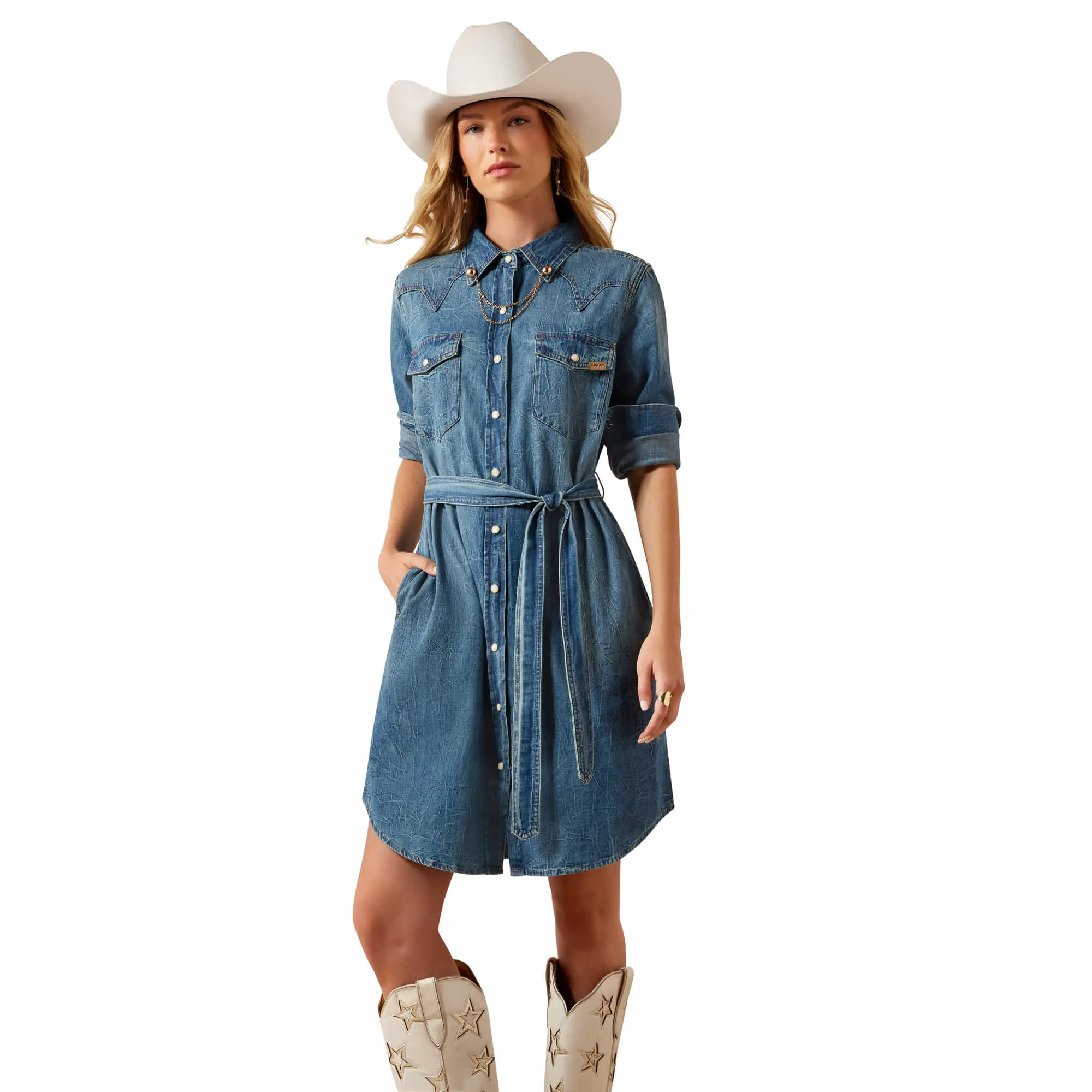 Women's Americana Denim Dress