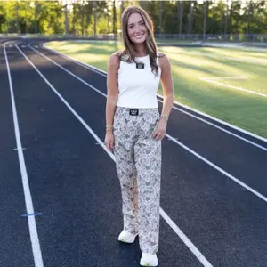 Lulu Mac PACM-LIGHT CAMO PANT Women's Cotton Camo Lounge Pants Relaxed Fit Garment-Dyed Everyday Wear