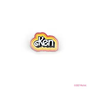 Malibu Ken Logo Enamel Pin - Classic Design with Elegant Finish