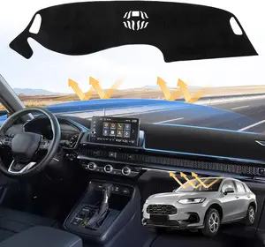 KUST Dash Cover for 2025 2024 2023 Honda HR-V Dashboard Cover Mat for HR-V Accessories Sunshade Nonslip Mesh Protector No Glare HRV Protector Sunshield Black Trim