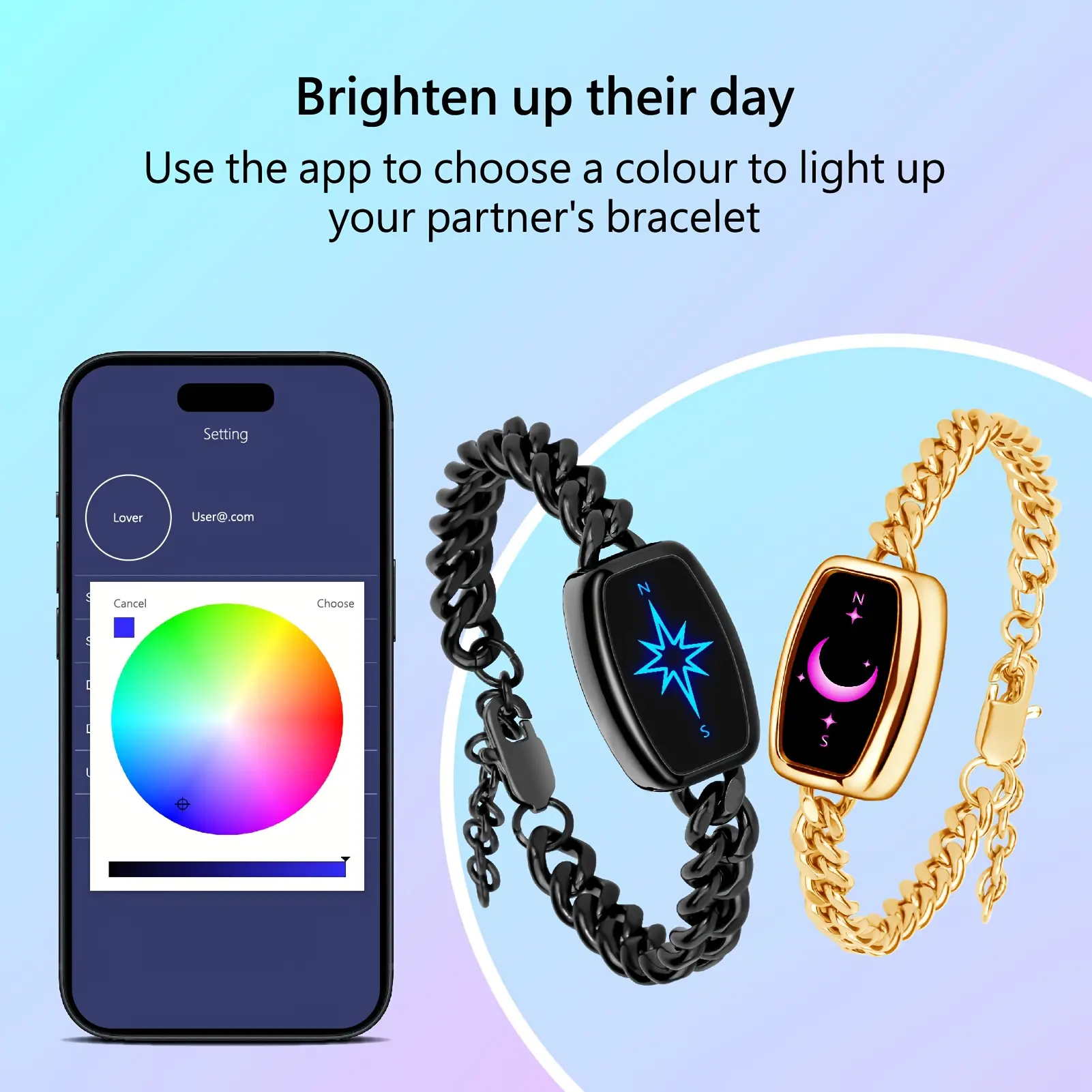 PNMNBW Long Distance Touch Bracelets for Couples, Vibration & Light up | Long Distance Couples Bracelets Relationship Gifts for Girlfriend Wireless Pairing Jewelry Xmas Gifts - TikTok Shop PNMNBW Long Distance Touch Bracelets for Couples, Vibration & Light up | Long Distance Couples Bracelets Relationship Gifts for Girlfriend Wireless Pairing Jewelry Xmas Gifts - TikTok Shop