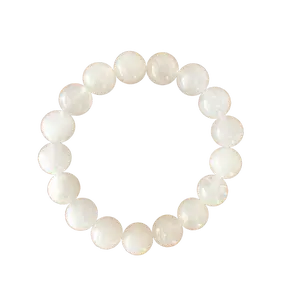 Milky White Chalcedony 10mm Bracelet