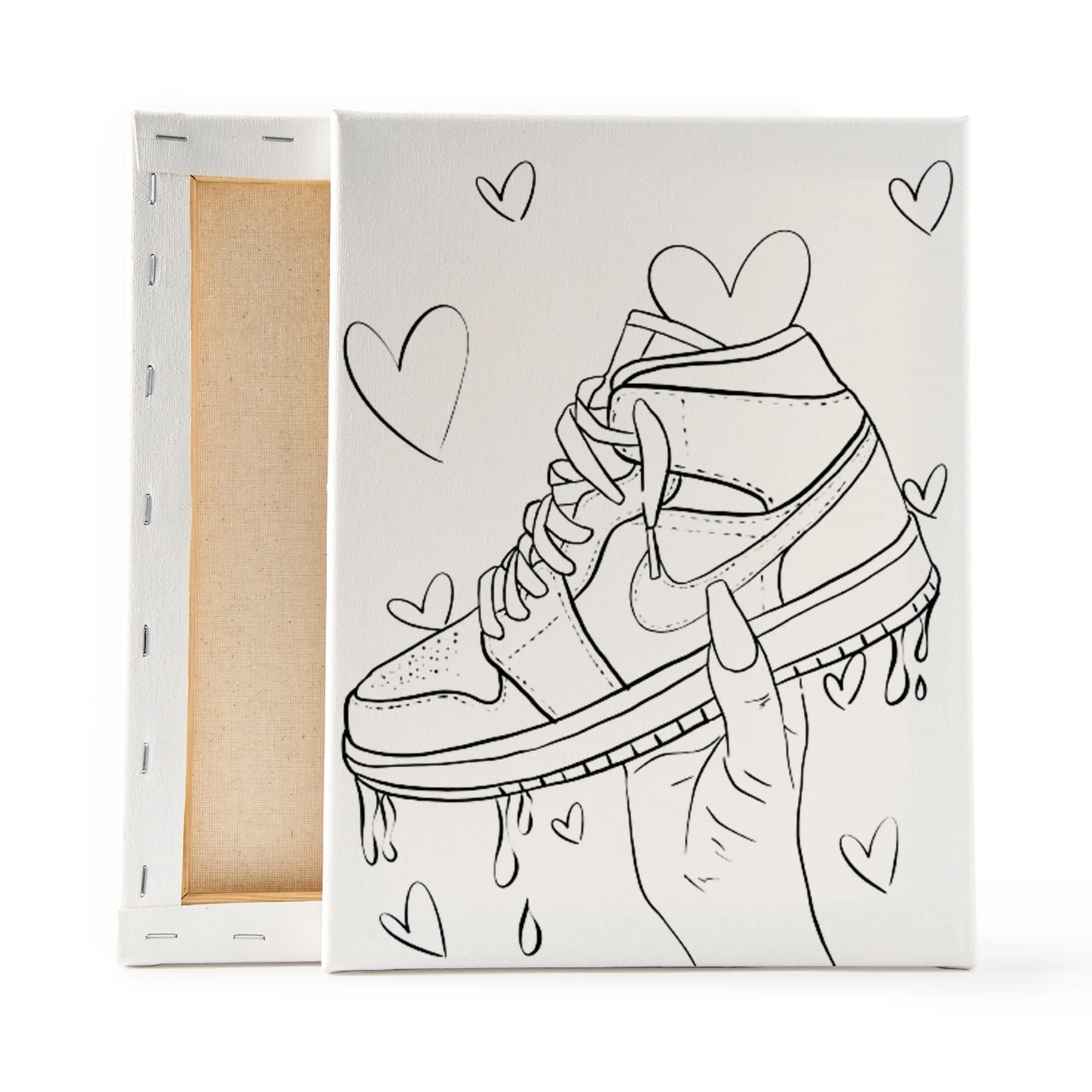 Sneaker Love Pre-Sketched Canvas