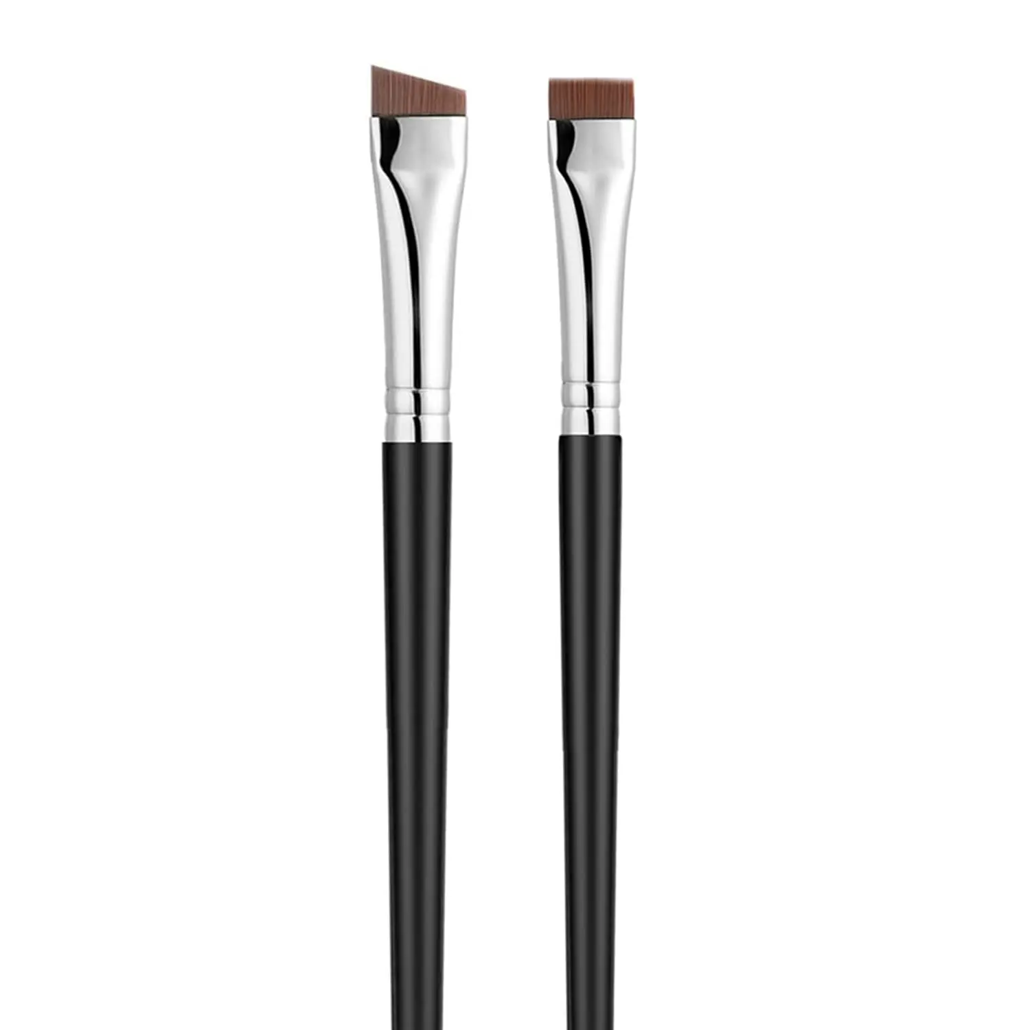 Synthetic Bristles Precision Angled Eyeliner Brush - Ultra-Thin Slanted Flat Tip, Professional Eye Makeup Tool for Beauty Cosmetics