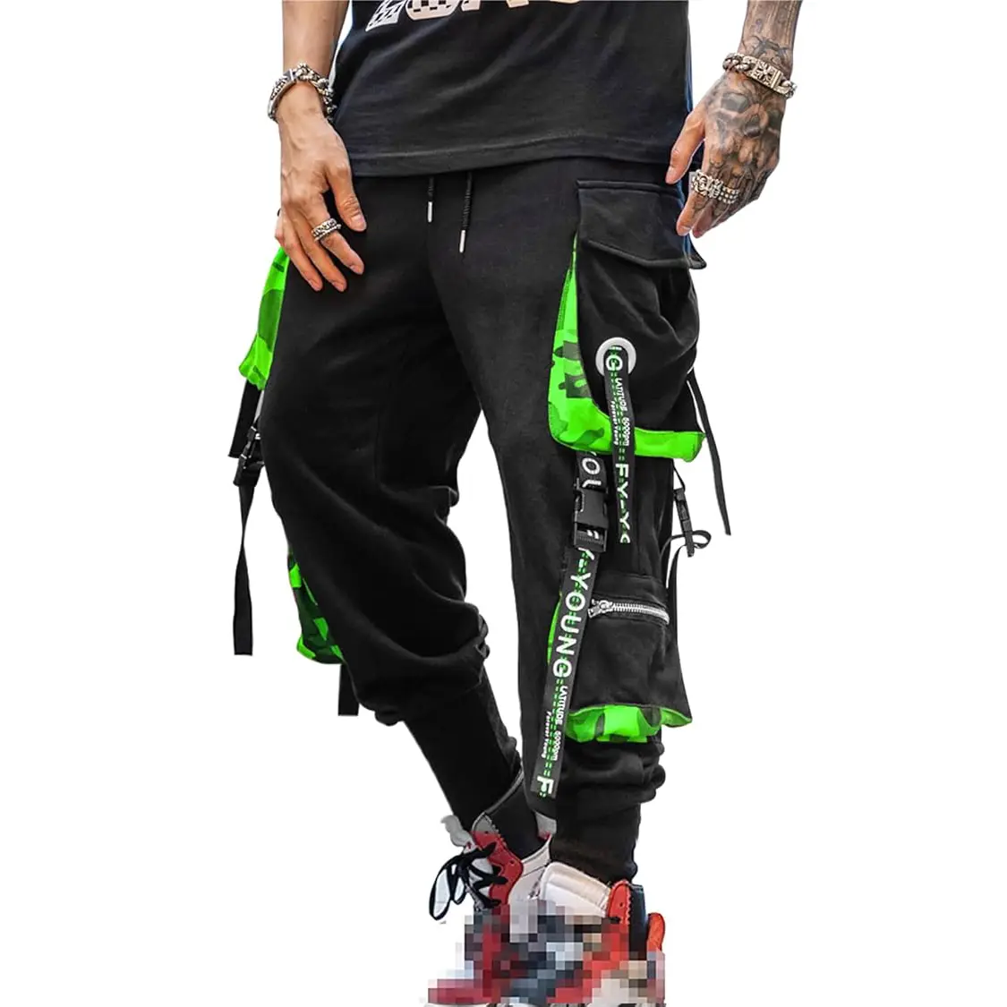 Men's Jogger Style Pants Punk Cargo Cyberpunk Hip Hop Gothic Baggy Techwear Hip Hop Harem Pants Streetwear Track Pants, Comfortable, Versatile, Relaxed, Classic, Lightweight, Breathable