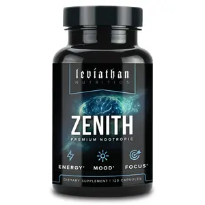 Leviathan Zenith Premium Nootropic - Focus, Energy, Mood - with Lion's Mane, Rhodiola, KSM-66, Eria Jarensis, Uridine, L-Theanine Supplement Fitness