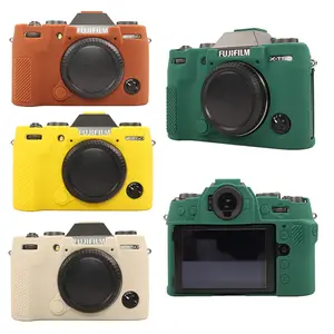 Litchi Skin Soft Rubber Silicone Case For Fujifilm XT50 Fuji X-T50 Armor Rubber Cover Skin