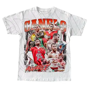 Limited Canelo Alvarez Vintage T-Shirt, Boxing Shirt, Canelo Bear Shirt, 90s Graphic Shirt, Gift For Women and Man Unisex T-Shirt FO103 C7DS Round Neck Cotton
