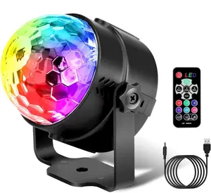 Portable Sound Activated Party Lights with Remote Control, Disco Ball Light, DJ Strobe Lamp for Home Room Dance Party Supplies White Elephant Gifts Birthday Christmas Halloween Party Decorations