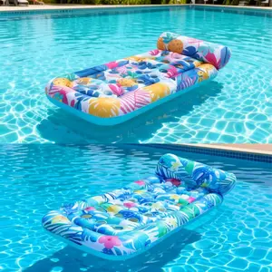 Creative Inflatable Palm Tree Water Float Bed, Large Thick Floating Lounger, Rest Backrest, Summer Travel Pool Beach Essential Gift