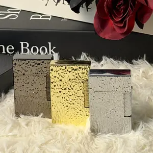 Christmas gift | (Gas not included) Dual Flame Mode Classic Lighter, Jet Torch Lighter Soft Flame Lighter 2 in 1 Windproof Refillable Butane Lighter for Men Dad Husband Collect,Black c