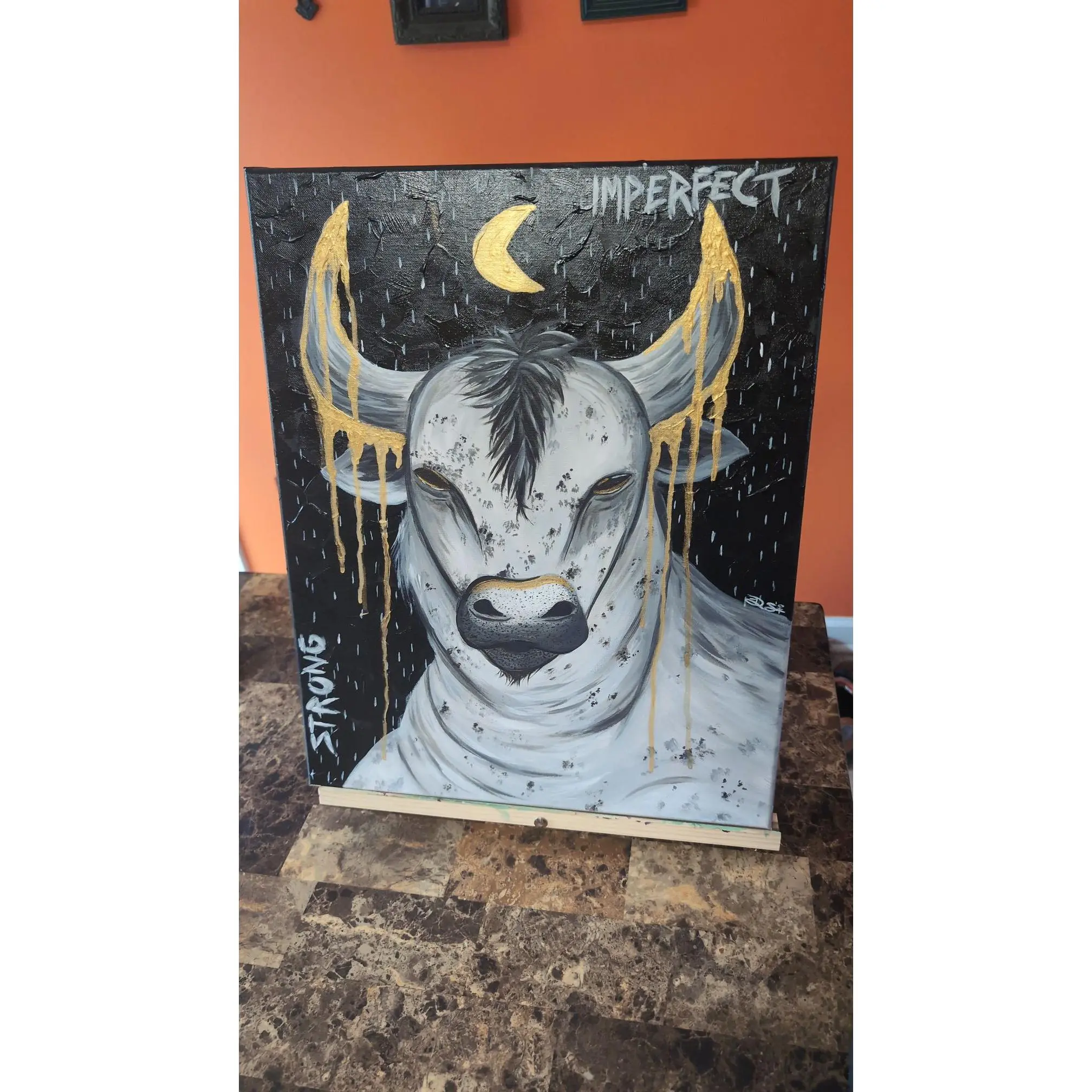 "The Bull" [16x20 Original Canvas]