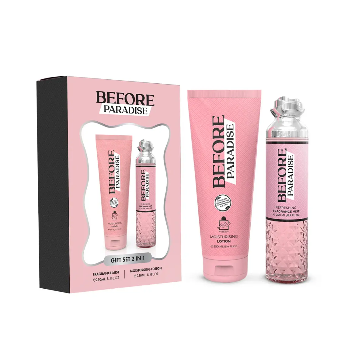 Before Paradise Set 2 in 1 Gift for Women | Fragrance Mist & Moisturising Lotion 250ml