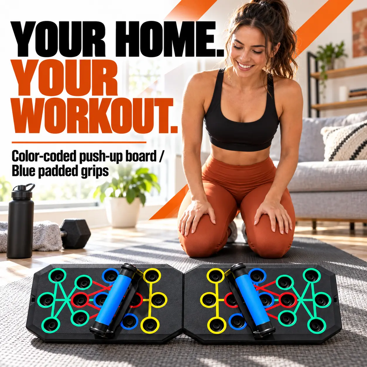 Push Up Board,Foldable Pushup Board for Man,Portable 30 in 1 Push Up Bar，Multifunctional Pushup Handles for Floor at Home Gym,Professional Strength Training Equipment For Men/Women,Gift for Friend