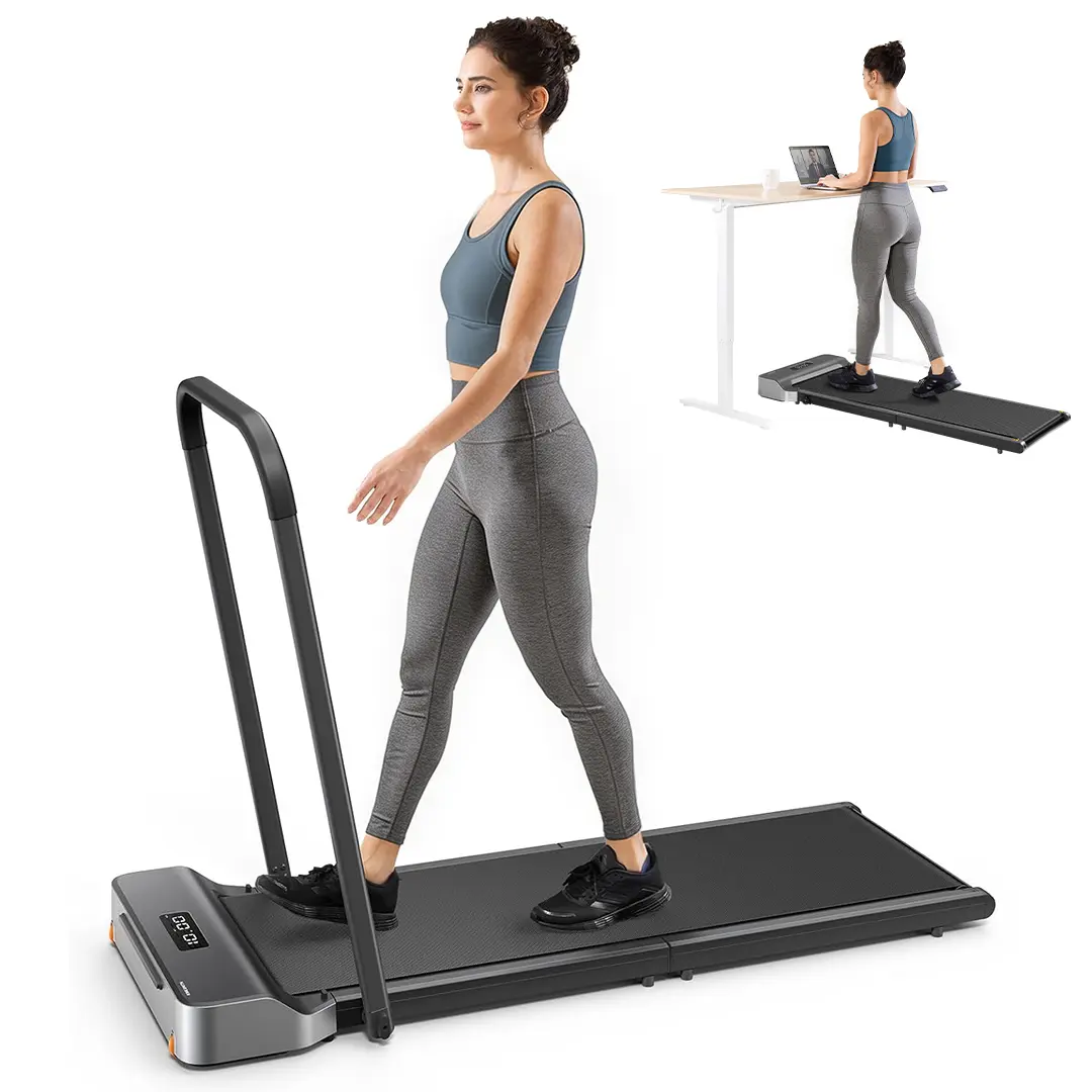 WalkingPad Z1R Foldable Walking Pad with Handle Bar Safety, Under Desk Treadmill for Home Office, Compact Design for Small Spaces, Adaptive Speed Control, Handle Bars, Compact Exercise Device Treadmills, Handlebars, Sturdy, Cardio At Home, Home Workouts