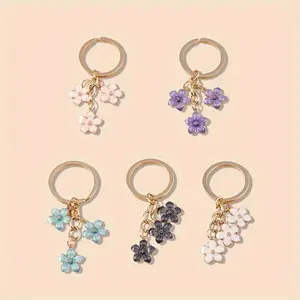 [Stylish Sakura Keychain] 1pc Stylish Sakura Pendant Keychain | Fashion Key Ring, Bag Pendant - Lightweight, Durable, Cute Accessory - Gift Idea, Birthday Present, Teen Gift, Everyday Carry, Decorative Charm