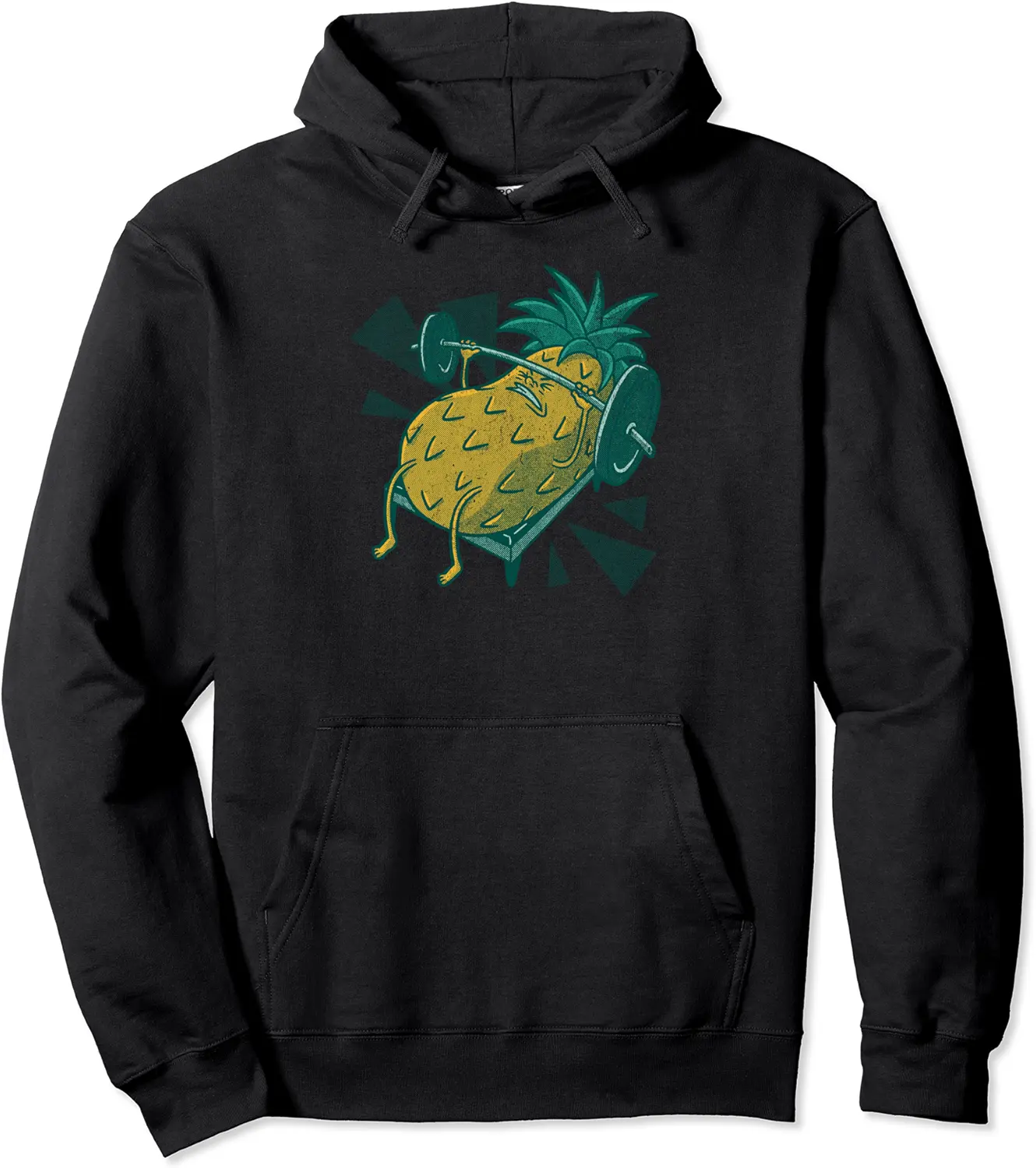 Pineapple bench press Funny Gym Swole Working Out Fruit Pullover Hoodie - Latellestcha Shop 69B0BWDKJSHD