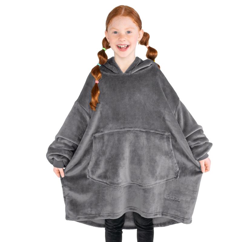 The Bare Homey - Youth Wearable Blanket - Microplush Front Pocket
