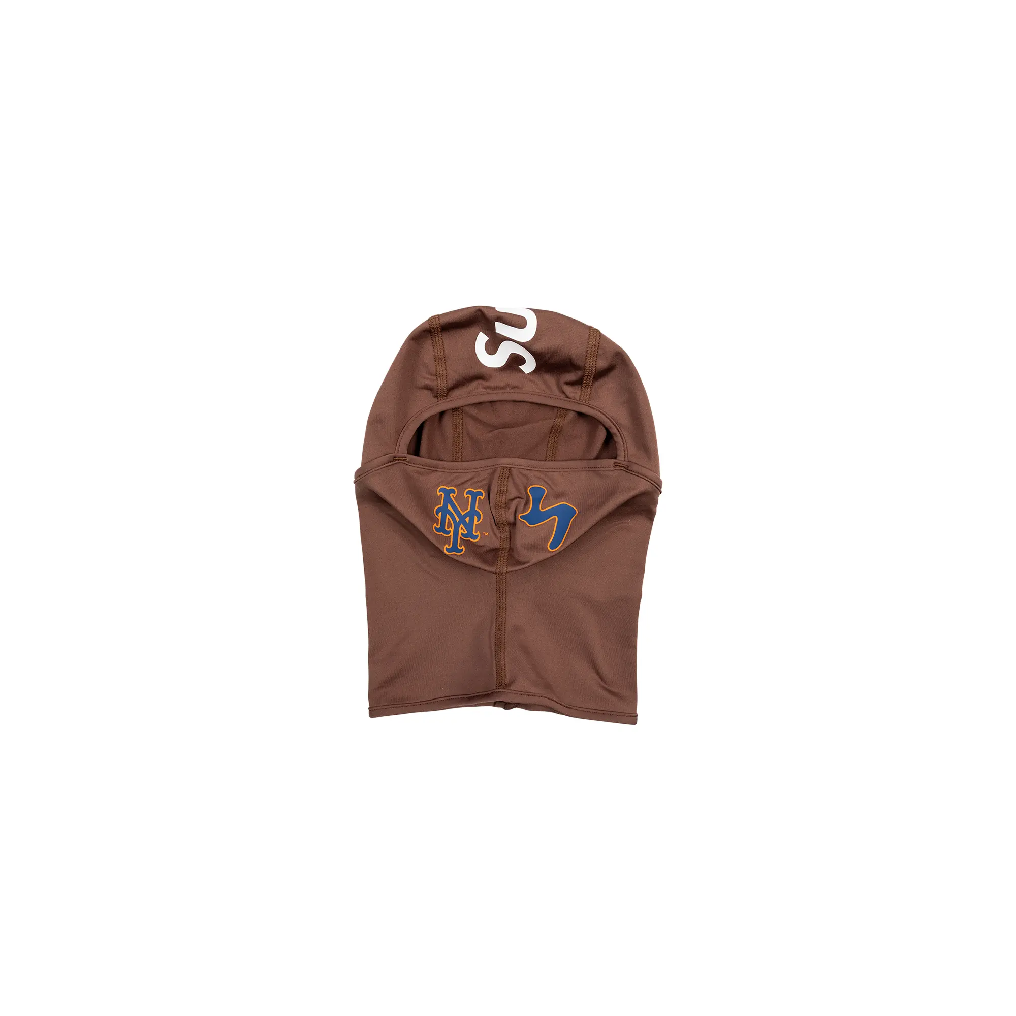 Supreme MLB Kanji Teams Lightweight Balaclava "New York Mets - Brown" SU23229