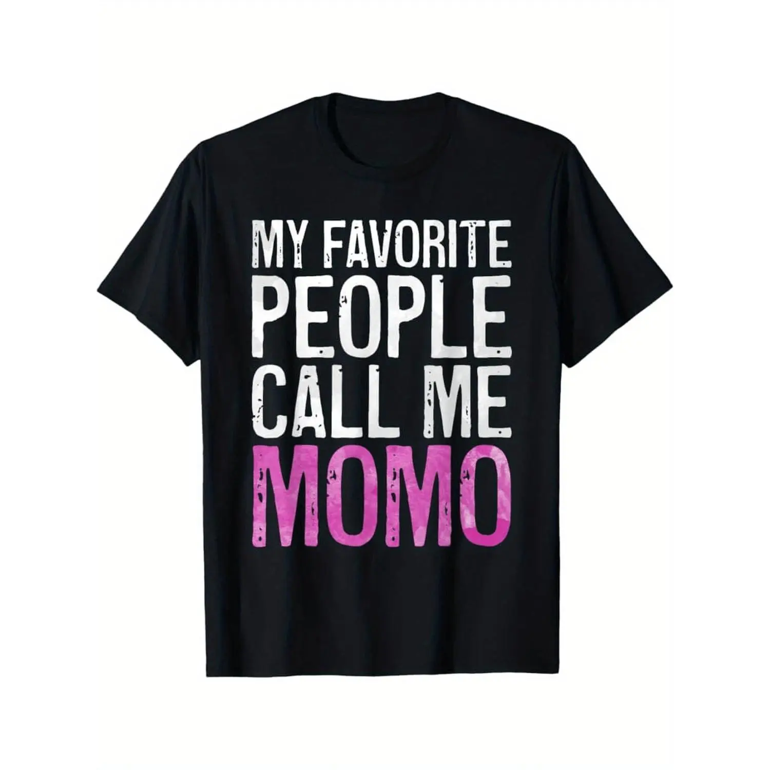 Women's "My Favorite People Call Me Momo" Graphic Top, Casual Short Sleeve Design in Soft Cotton with an Inclusive Fit, All Seasons, Breathable