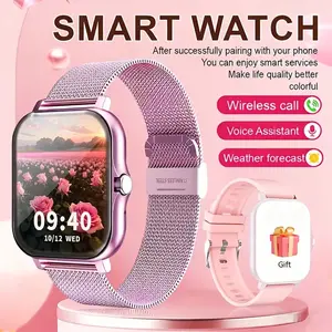 New Full Touchscreen Smartwatch, Wireless Calling, Multiple Sport Modes, Music Control, Fashion Wearable Sports Smartwatch for Apple & Android