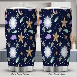 Pink Daisy Flower 20oz Tumbler - Cute Floral Travel Cup with Straw & Lid for Friend Birthday Gift