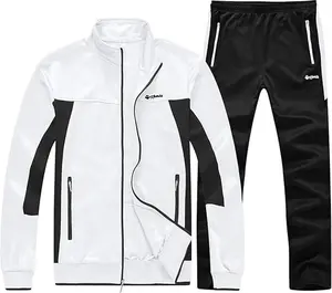 TBMPOY Men's Tracksuit Sweatsuits 2 Piece Set Athletic Jogging Gym Activewear Sweat Track Suits Sets