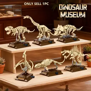 Dinosaur Building Blocks Set, Small Particle Toy Kit, Compatible with Major Brands, 3D Dinosaur Models, Gift for Kids Aged 8+