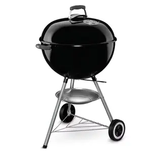 Weber Original Kettle 22-in W Black Kettle Charcoal Grill, bbq grill, outdoor grill, kettle smoker, patio barbecue, backyard cooking