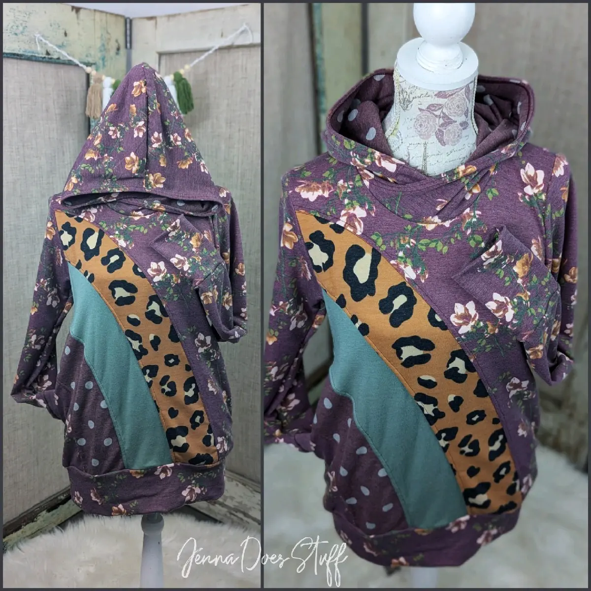 Colorblock Hoodie - Small - One-of-a-kind