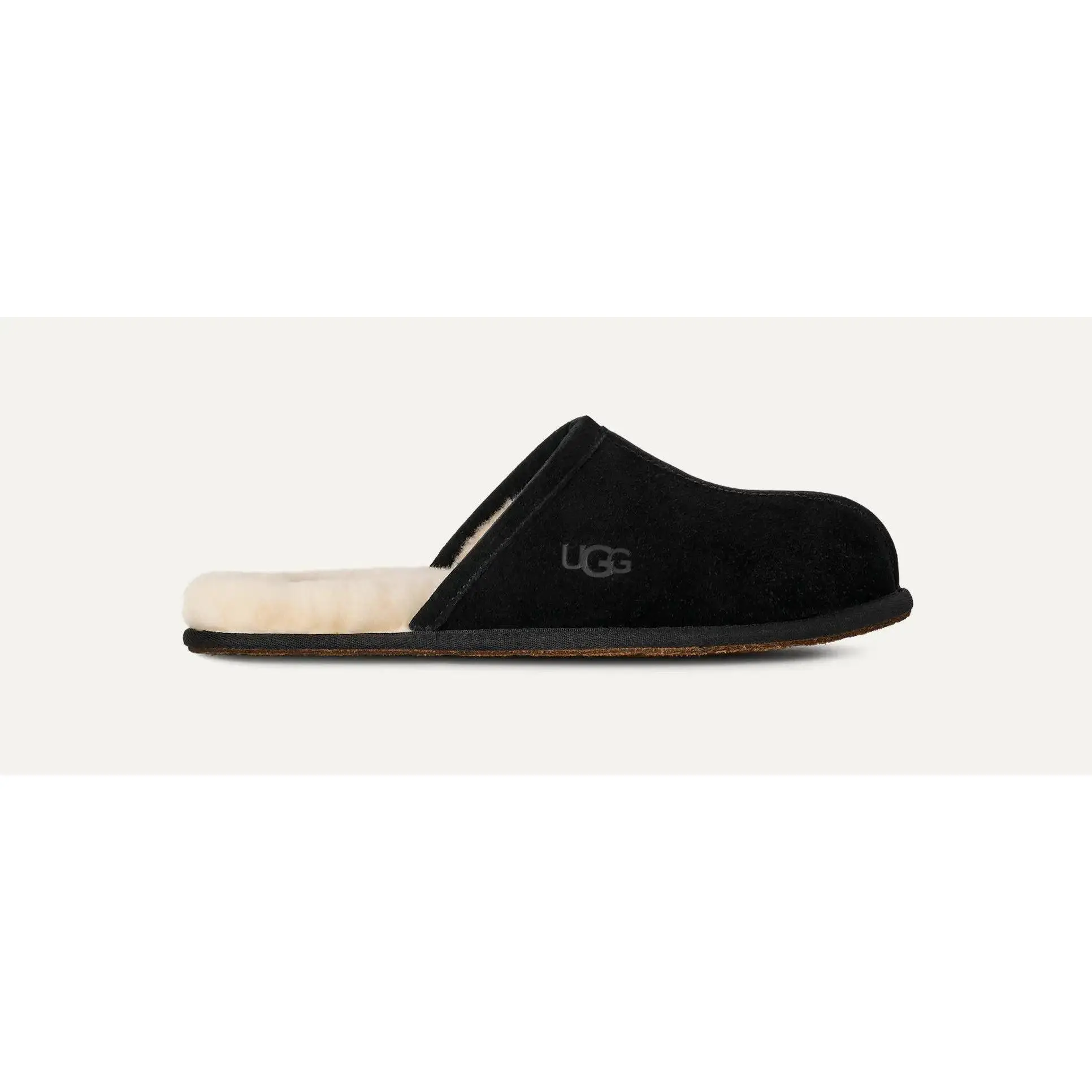 [1101111-BLK] MENS UGG SCUFF SLIPPER 'BLACK' - BLACK