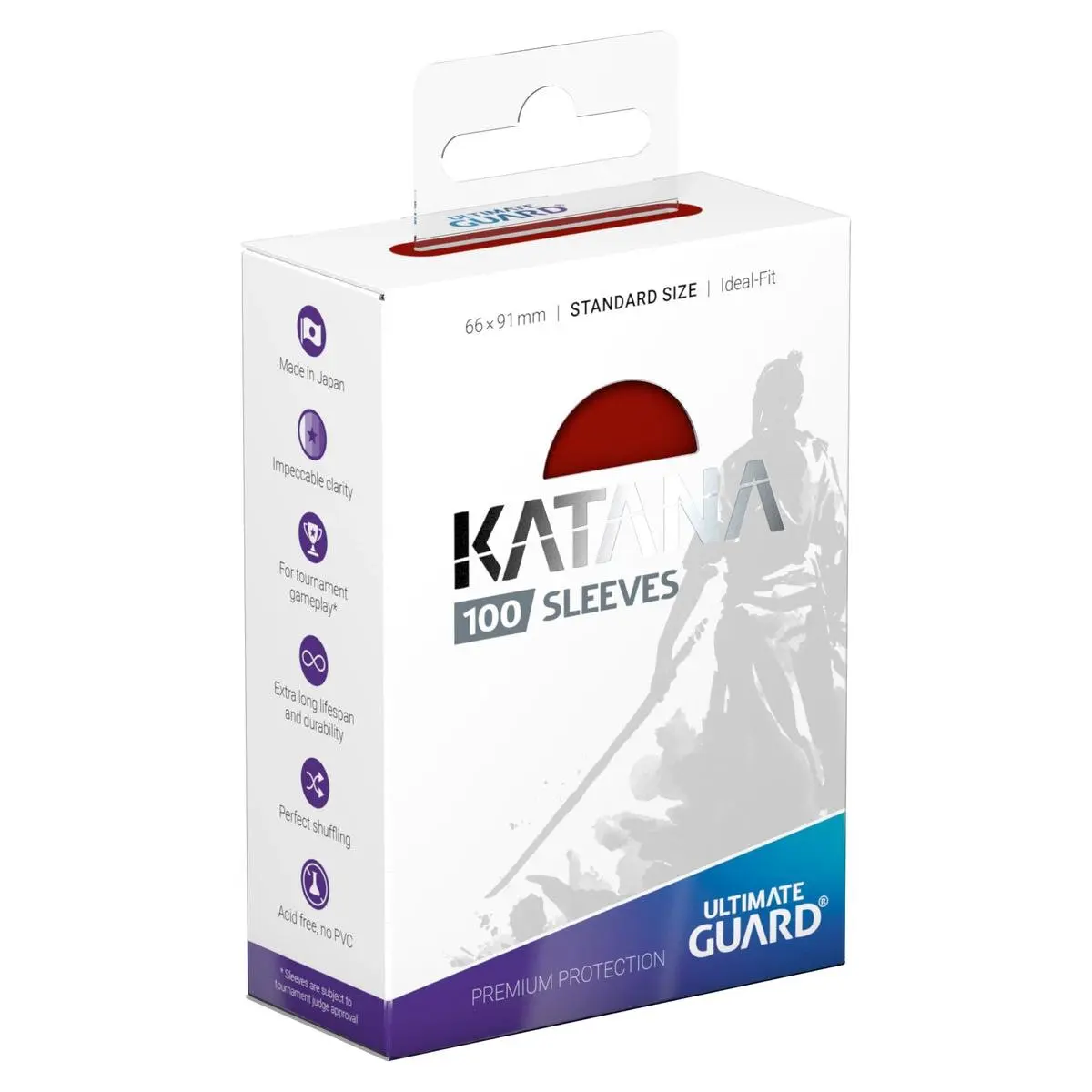 Katana Standard Sleeves: Red (100)