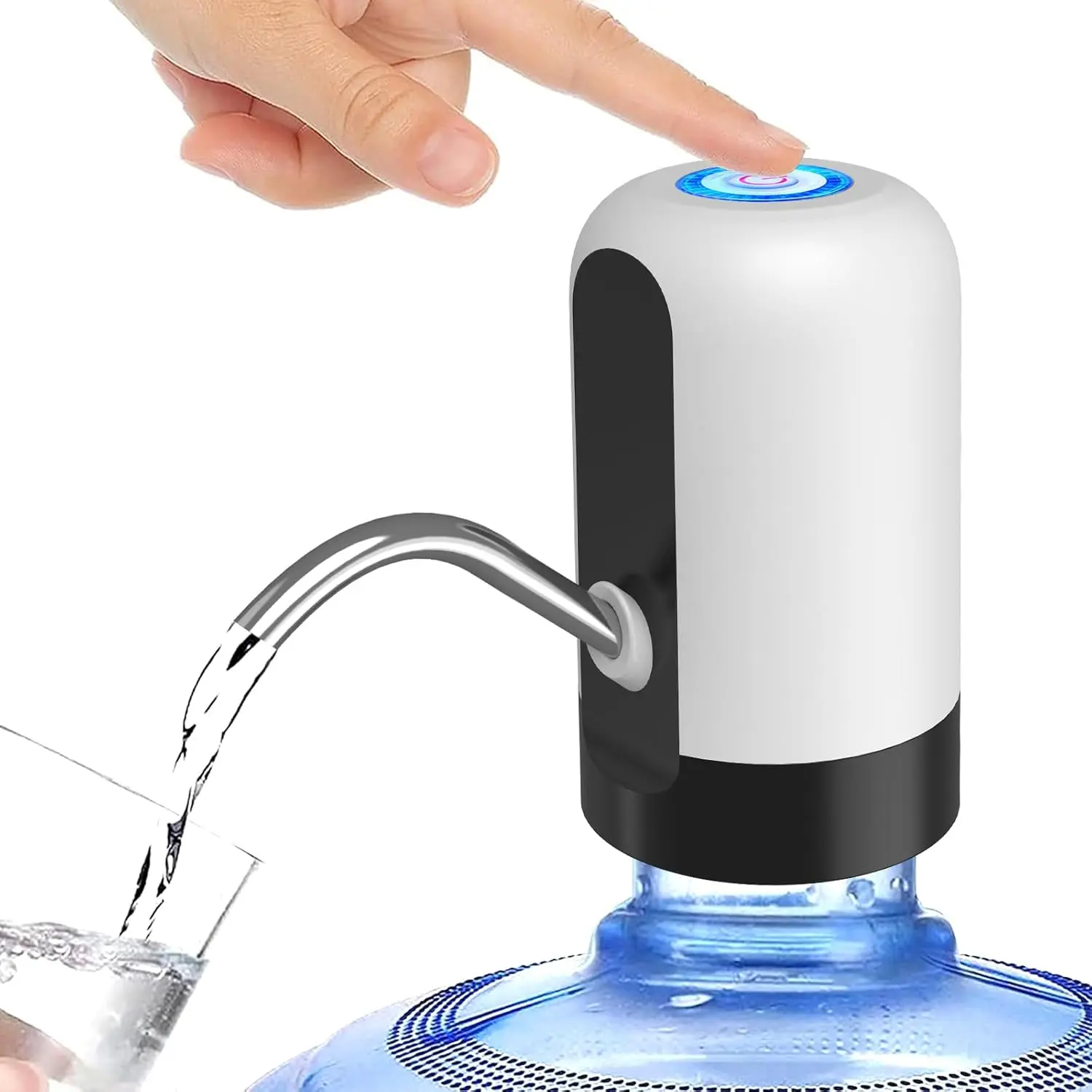 5 Gallon Water Table Pump Rechargeable, Water Dispenser for 5 Gallon Bottle Bottom Loading, Portable USB  Automatic Drinking Mini Water Jug Dispenser, for Camping, Kitchen