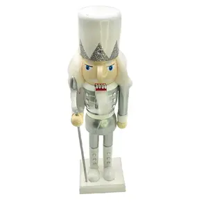 Christmas Nutcracker the Axeman. Wizardi Classic Wooden Festive Decoration F07M14-35-N01364B