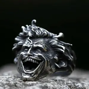 New 316L Stainless Steel rings Vintage Portrait Ring Patron Saint Of Time Travelers Archangel Movie For Men Women