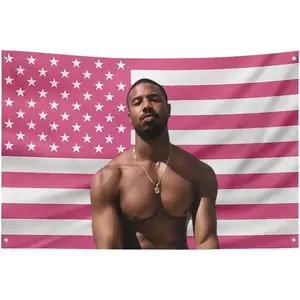 Tapestry Michael B Jordan Flag Poster Room Fun Flags Indoor And Outdoor Decor Wall Aesthetic Art Home Decor Blanket Merch Gift