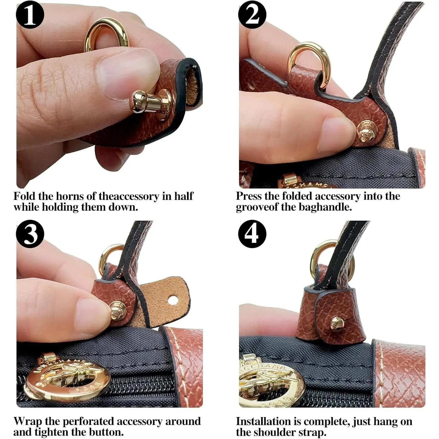 Jiesinlov Leather Bag Shoulder Strap Replacement Kit, Adjustable Crossbody Conversion Kit with Shoulder Strap Handle for Mini Pouch Jiesinlov Leather Bag Shoulder Strap Replacement Kit, Adjustable Crossbody Conversion Kit with Shoulder Strap Handle for Mini Pouch