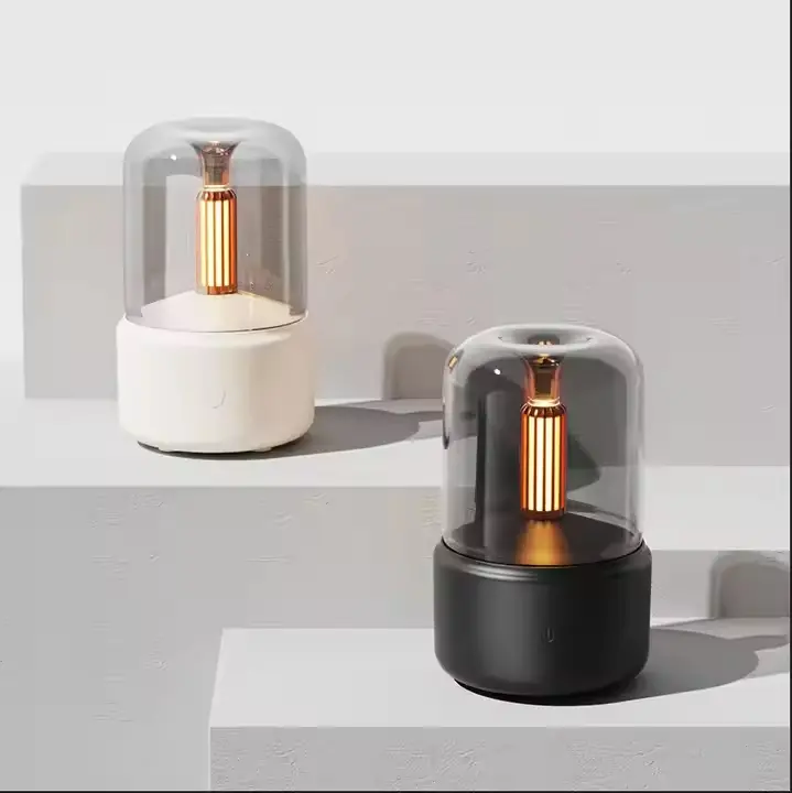 Humidifier Essential Oil Scent Diffuser Candle Led Night Light Custom Sleep Diffused Ultrasonic Aroma Diffuser