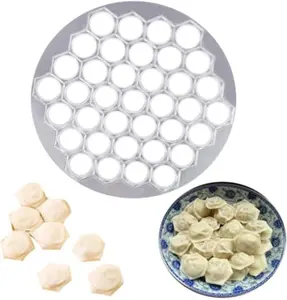Silver Ravioli Dumpling Mold 37 Holes Metal Ravioli Maker for Ravioli Pelmeni & More Durable Kitchen Tool for Uniform Dumplings