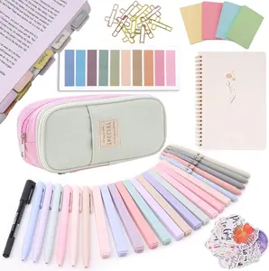 Bible Study Kit for Women, Bible Study Supplies & Journaling Set with Tabs, Highlighter, Notebook, Pen Case Christian Gifts for Students, Beginners