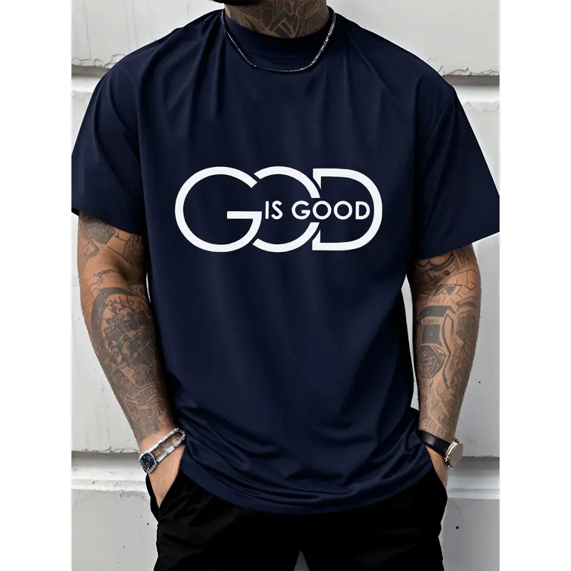 "God is Good" Faith-Based Graphic T-Shirt | Christian Streetwear Short Sleeve Tee for Men & Women