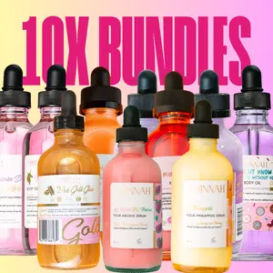 Body Oils & Serums Bundle - 3, 6, 10 Bottles - Original Formula for Skin Care and Hydration