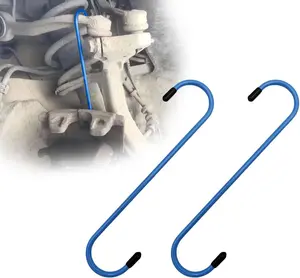 2 Pcs Brake Caliper Hangers Brake Caliper Hooks with Rubber Tips Automotive Tool for Braking, Bearing, Axle and Suspension Work