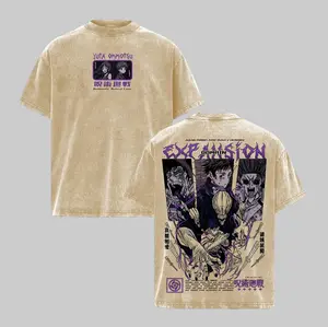 Special Grade Curse Master “Bound by Love” Yuta Okkotsu T-Shirt – JJK Dark Anime Inspired Oversize Washed Tee, Vintage Streetwear Graphic Shirt, Heavy Cotton Top