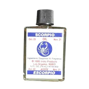 Scorpio Spiritual Oil by Divine Guidance, 1/2 oz Net Weight, Natural Ingredients for Nourishing Skin, Aromatherapy and Rituals, 14ml