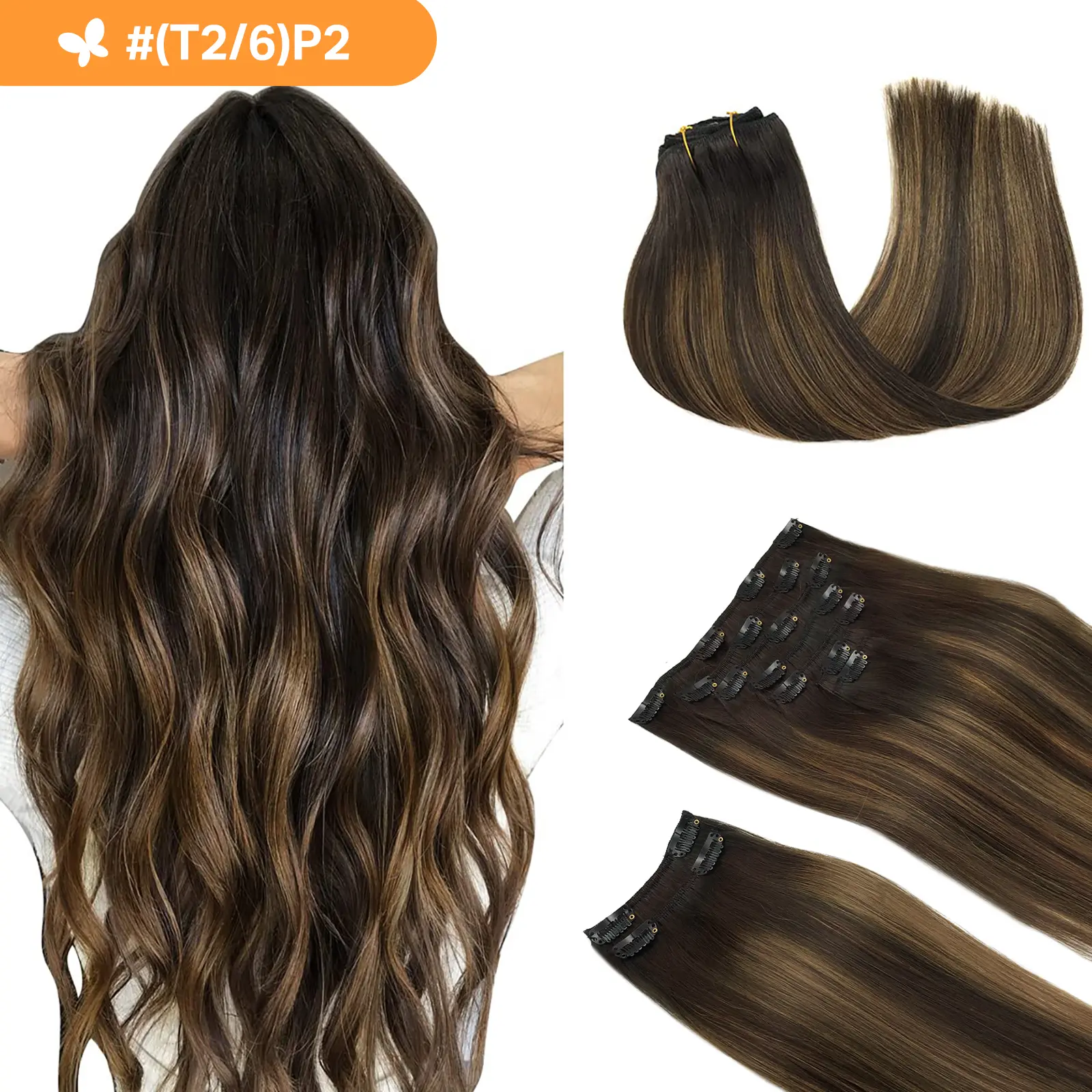 #(T2/6)P2 Dark Brown to Chestnut Brown