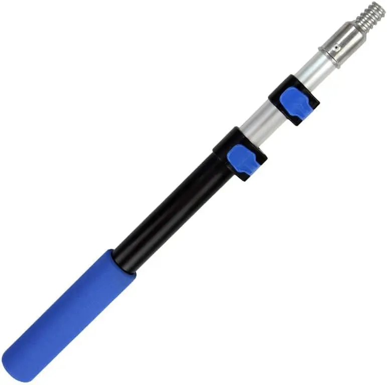 1.5 to 3 FT  Telescoping Pole with Quick-Flip Clamps,  Roller Pole, Multi-Purpose Pole, Duster Pole, Twist-On Metal Tip for , Extendable Painters Pole (3 )